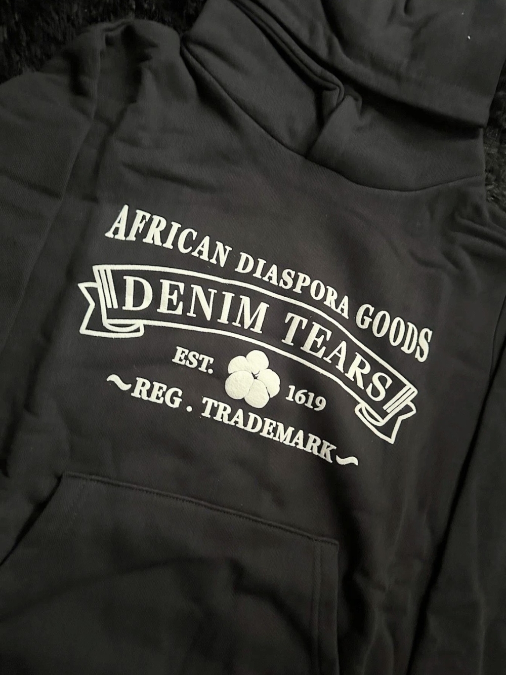 Denim Tears African Diaspora Goods Black Hoodie Men's XL